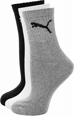 Шкарпетки Puma PUMA SHORT CREW 3P UNISEX 90611063 сірий р.43-46
