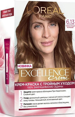 Краска для волос Excellence EXCELLENCE 6.13 темно-русый бежевый