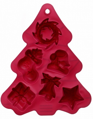 Форма для випікання кексів на 6 шт. ялинка 25.5х21х3 см Flamberg Smart Kitchen