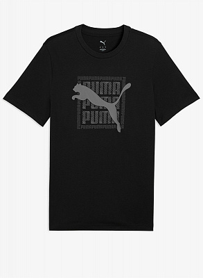 Футболка Puma GRAPHIC Puma Wording Tee 69177501 р.2XL черный