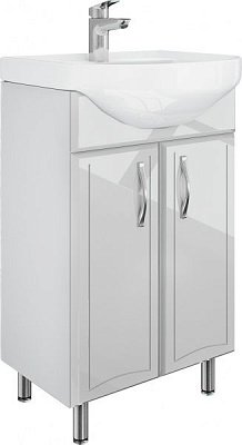 Тумба підлогова Прайм 50 МДФ сірий глянець під умивальник Проксі-Colombo 50