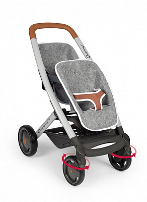 Коляска для кукол Smoby Maxi-Cosi & Quinny для близнецов графит 253204