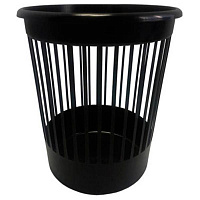 Корзина офісна для паперу Arnika 10 л пластикова чорна 82061 чорний 