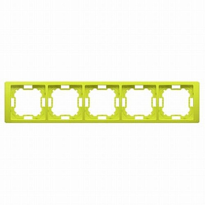 Рамка пятиместная Basic Neos универсальная фисташковый BMRC5/036