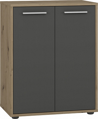 Тумба підлогова Грейд Рені 2д 600x750x359 мм дуб крафт золотий/графіт сірий