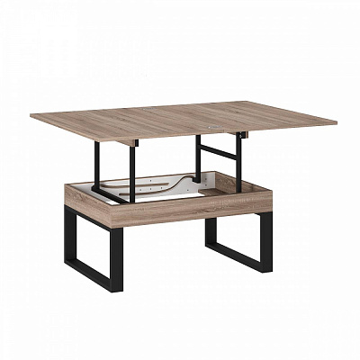 Стол-трансформер ART IN HEAD AeroLift 880(1200)x600x466мм дуб винтаж оксид/черный