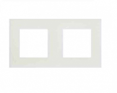 Рамка двухместная Efapel Quadro универсальная белый матовый 45920 TBM