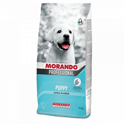 Корм сухий для середніх порід Morando для цуцунят з куркою 4 кг