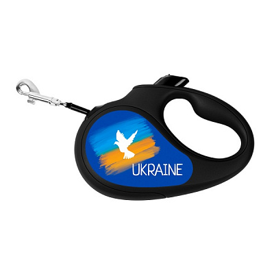 Поводок-рулетка Waudog R-leash для собак Флаг L 8126-0229-01
