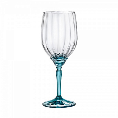 Набір бокалів для вина Florian Lucent Blue 199418BCG021990 380 мл 6 шт. Bormioli Rocco