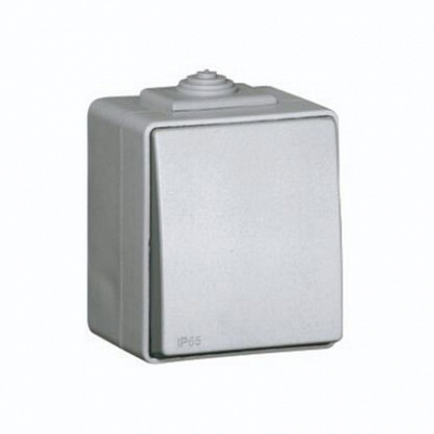 Вимикач Efapel одноклавішний без підсвітки 16 А 250В сірий 48011 CCZ