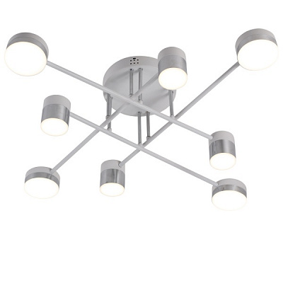 Люстра світлодіодна Victoria Lighting з пультом д/к 77 Вт хром/білий Quentin/PL8 white