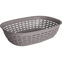 Корзина пластиковая Алеана Ротанг какао 75x215x305 мм