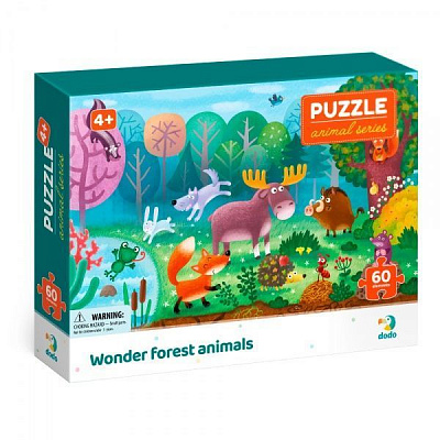 Пазл DoDo Диво-звірі у лісі 300375