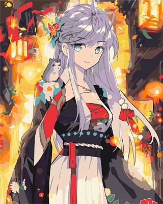 Картина за номерами Гейша з району Гіон 10329-AC 40х50 см ArtCraft