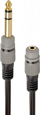 Кабель Cablexpert аудио/стерео 0,2 м черный (A-63M35F-0.2M) 6.35мм M / F 3.5 мм 