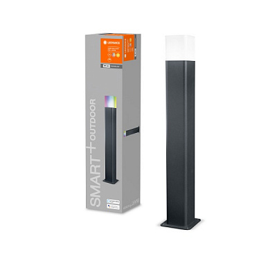 Светильник парковый Ledvance Smart + Wifi Cube 50 cm Post 9,5 Вт IP44 темно-серый AC260210055 