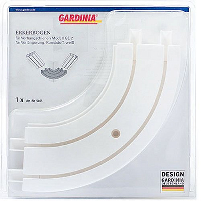 Поворот Gardinia внутренний двойной наборной белый