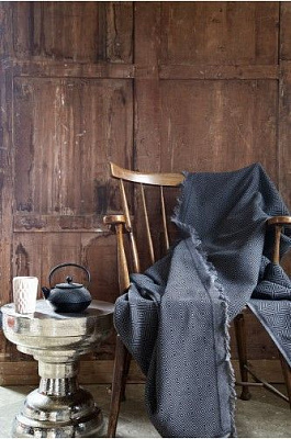 Плед maia black 170x230 см сірий Issimo