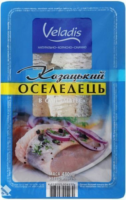 Сельдь Veladis в масле Казацкая 480 г