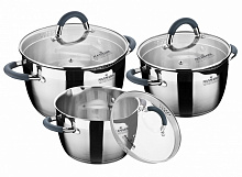 Набор кастрюль Maxmark 6 предметов MK-5606G