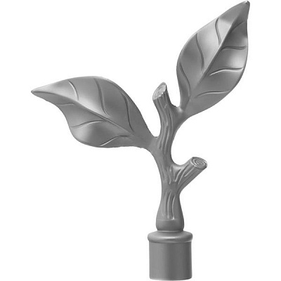 Наконечник Cardinal Лист розы наборной d16 мм сатин никель 