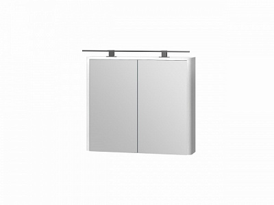 Зеркальный шкаф Botticelli Livorno - 80 структурный белый 