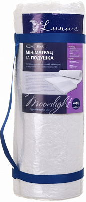 Мини-матрас скрученный с подушкой Luna 140x200 см