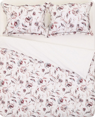 Комплект постельного белья Maia 2 белый с рисунком Lameirinho 