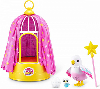 Интерактивный игровой набор Pets & Robo Alive Очаровательная птичка Полли 9561