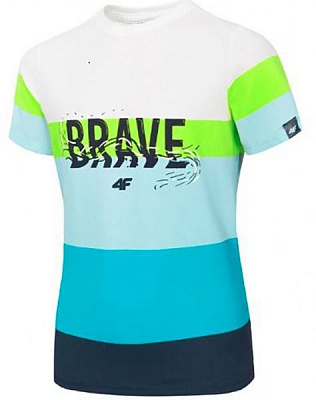 Футболка 4F HJL20-JTSM017-33S HJL20-JTSM017-33S 134 блакитний