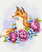 Картина по номерам Цветочная лиса ©Anna Kulyk PBS53587 40х50 см Brushme 