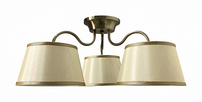 Люстра стельова Геотон Октавія-343BR 3x40 Вт E27 бронза 49548