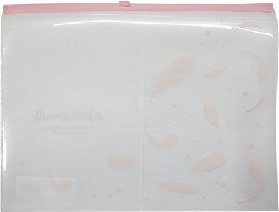 Папка на блискавці 5580 А4 Лiто рожева Deli