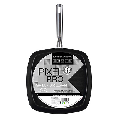 Сковорода-гриль 28 см CS-1529 Pixel Pro Bergner