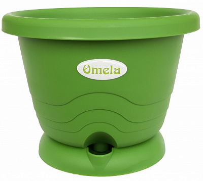 Горщик пластиковий Омела Пастель 4,5 л круглий (ТУ У 22.29-40031804-001:2024)