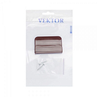 Ручка-ракушка балконна пластикова коричнева Vektor 