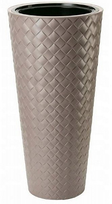 Горшок пластиковый Form Plastic Маката Слим-30 круглый 25л латте (2830-002) 