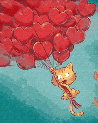 Картина по номерам Кошачья мечта 15551-AC 40х50 см ArtCraft 