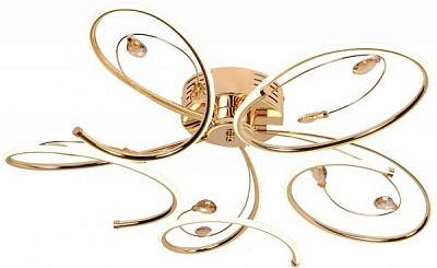 Люстра светодиодная WunderLicht J9223-43 54 Вт золото 