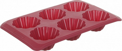 Форма для кексів Magic Ring 30*18*4,2 см 6 шт бордо Flamberg Smart Kitchen
