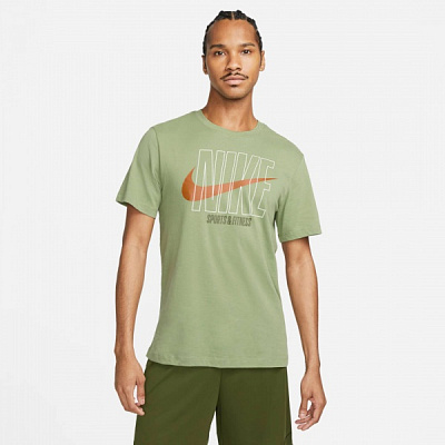 Футболка Nike DF TEE SLUB HBR DZ2751-386 р.XL зеленый