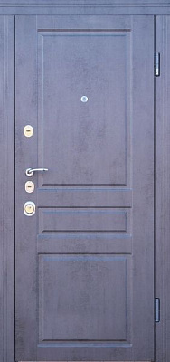 Дверь входная Abwehr АП2-335 096П (БТ+Б) моноблок KALE+верхний замок KAL серый 2050x960мм правая