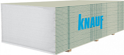 Гипсокартон обыкновенный Knauf 2500x1200х12,5 мм 3 кв. м (00167700)