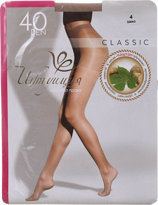Колготки жіночі Інтуїція Класіка 40 den р. 4 бежевий