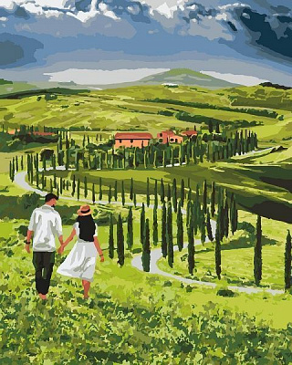 Картина по номерам Прогулка с любимым Идейка 