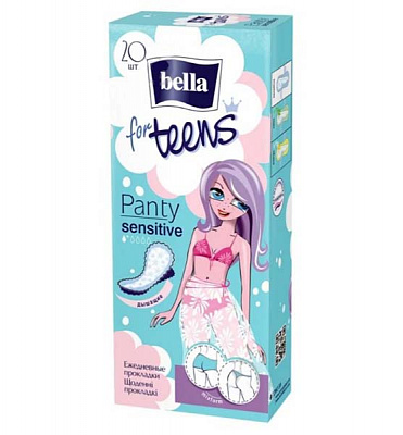 Прокладки щоденні Bella for Teens Panty Sensitive mini 20 шт.