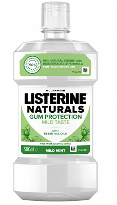 Ополаскиватель для полости рта Listerine Naturals c эфирными маслами 500 мл