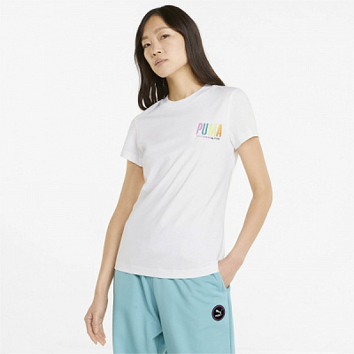 Футболка Puma SWxP Graphic Tee 53355902 р.S білий