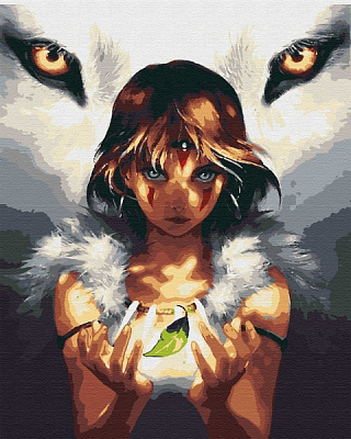 Картина за номерами Принцеса Мононоке RB-0527 40х50 см Riviera Blanca